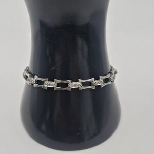 Sterling Silver Link Bracelet 925 7 " 7.3g